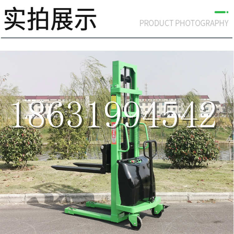 南漳县电动叉车堆高车液压铲车电瓶1吨2吨站驾步行式小型全自动叉车